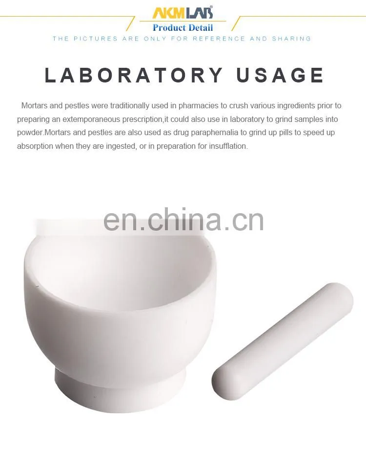 AKMLAB Laboratory PTFE Bowl Mortar With Pestle