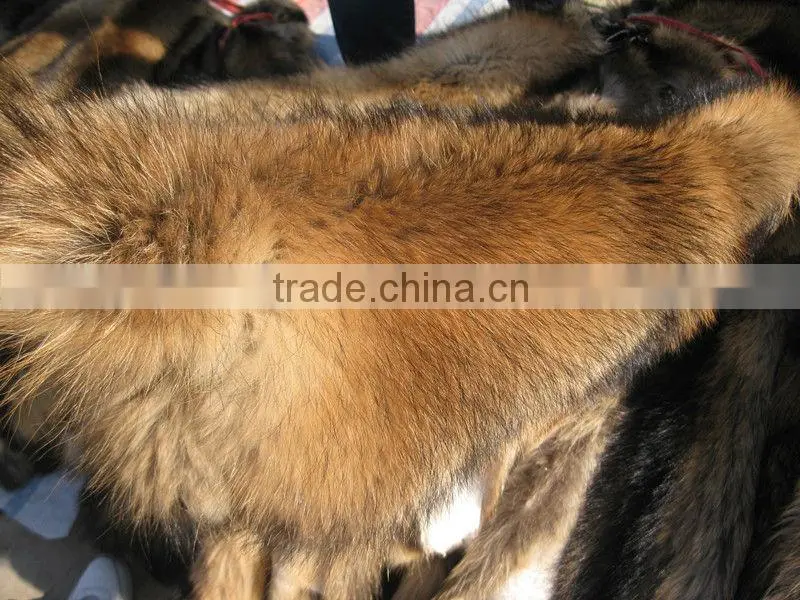 Natural raccoon dog fur wholesale