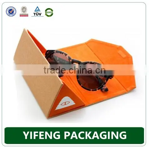 Custom plain kraft Brown paper packaging sunglasses box