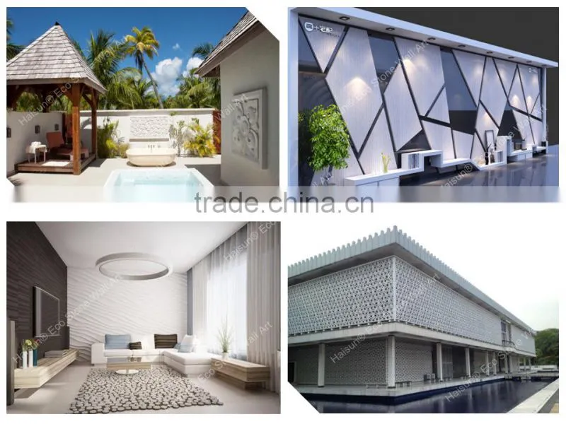 Southeast Asia style carved plants pattern 3D tv background wall art