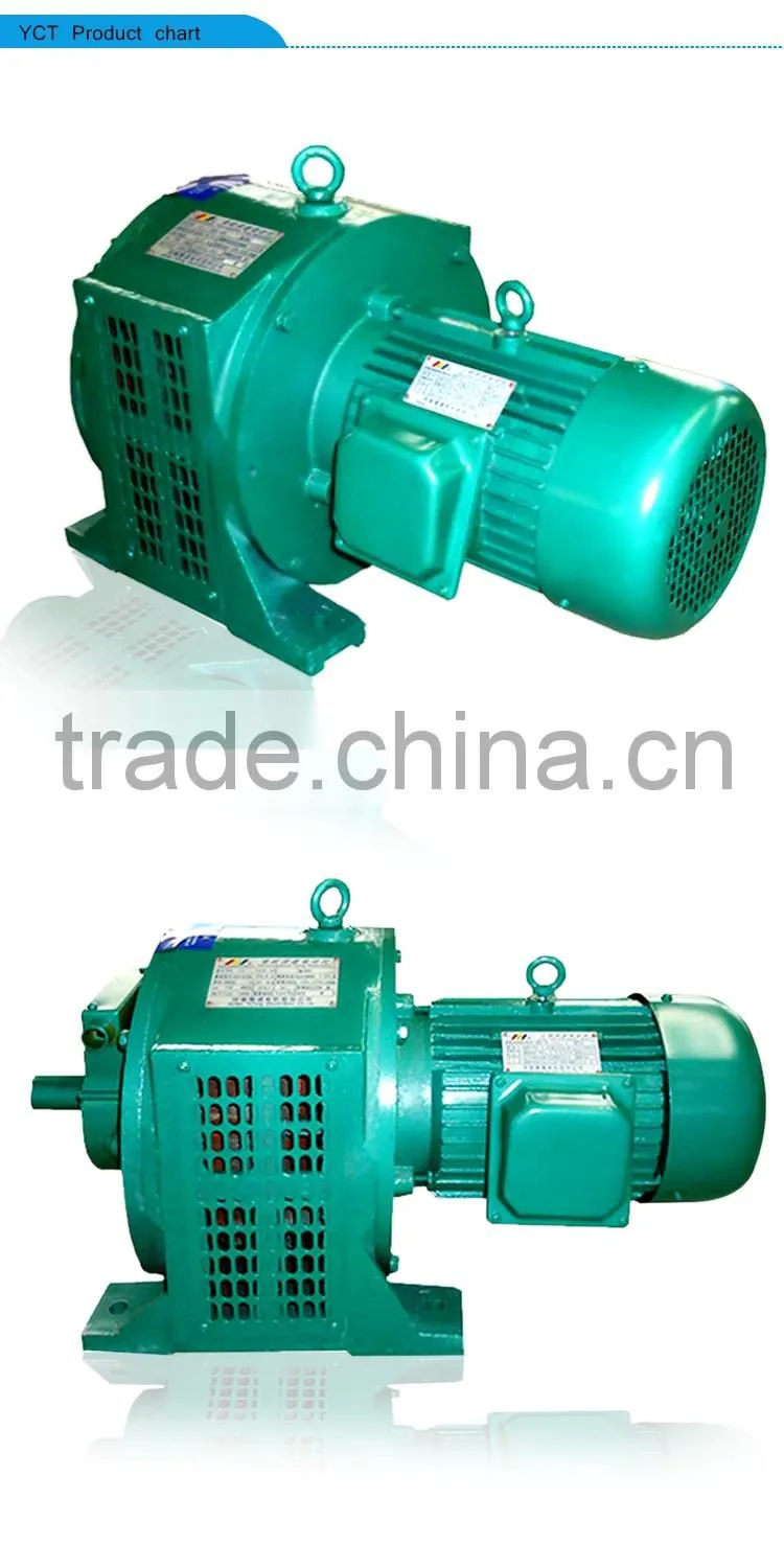 4kw 4 pole YCT magnetic speed adjustable motor