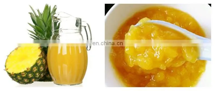 High quality pineapple processing machine for peeling cutting slicing