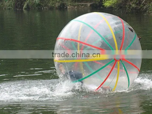 TPU/PVC transparent inflatable water walking ball ,ball shaped water bottle for kids and adults