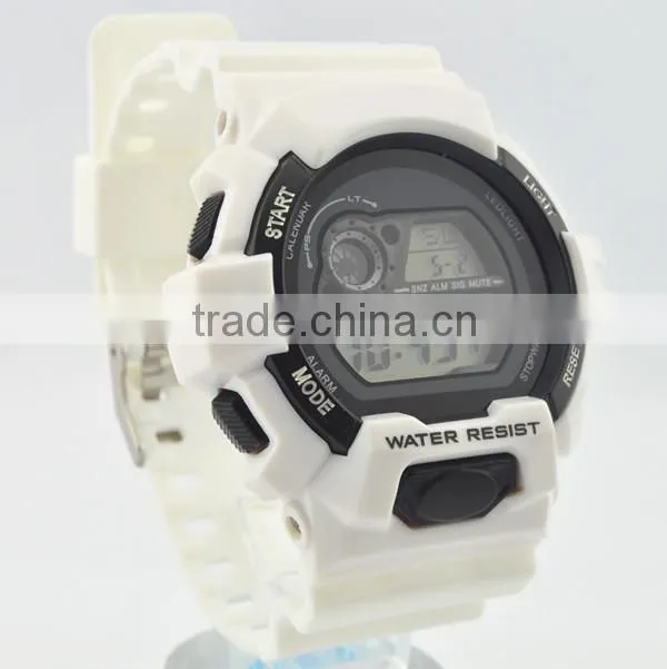 digital climb alarm clock function sports watch plastic strap