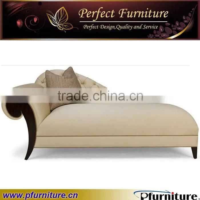 High class hotel wooden chair with velvet fabric