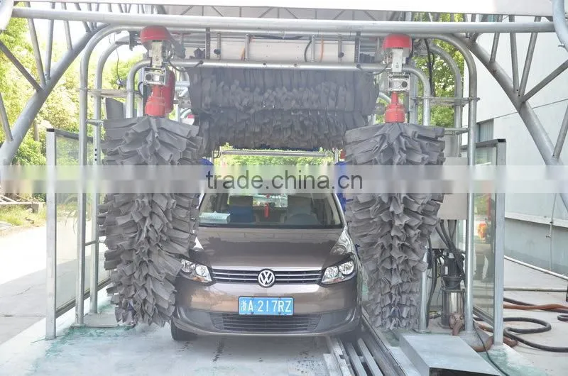 12Brushes Tunnel, Brush Car Wash, Tunnel Car Wash Equipment GT-R800 49000USD 12Brushes Wheel Wash Chassis Washing Polish