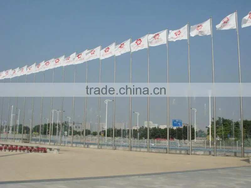 2016 New Modern Sculpture High Quality Fashion Urban Statue Stainless Steel Flagpole