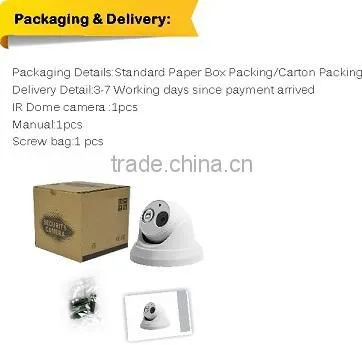 Video Output Sony CMOS Sensor Full HD 1080P Dome Camera Arry Led 2.0MP AHD Color IR Dome Camera CCTV China Suppliers