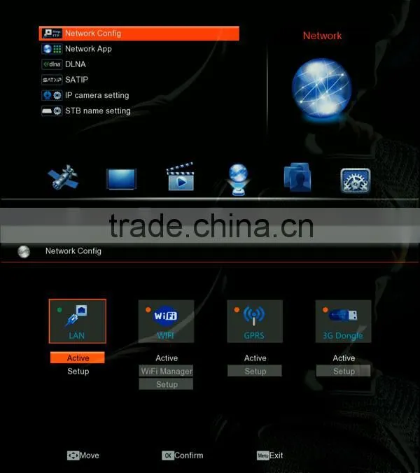 DVB S2 & T2 Openbox v8 combo hd satellite tv receiver