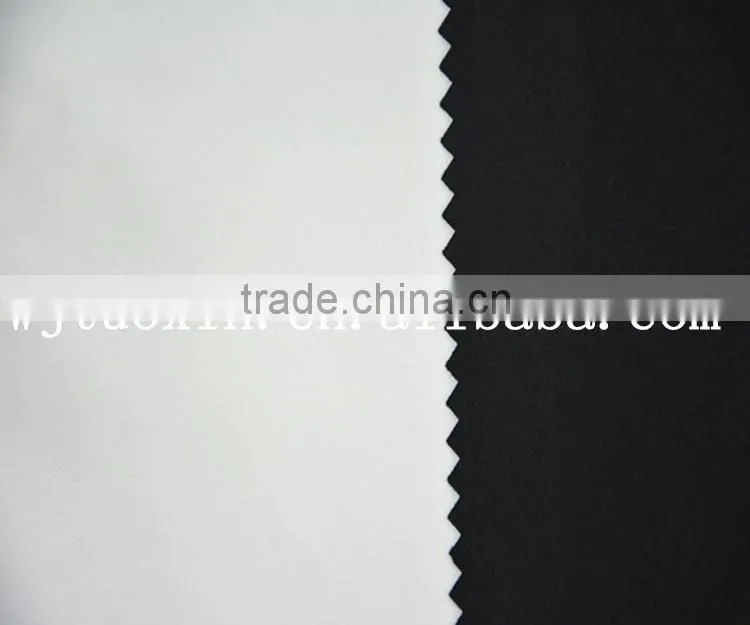 100D 4 way stretch fabric boneded with white pu