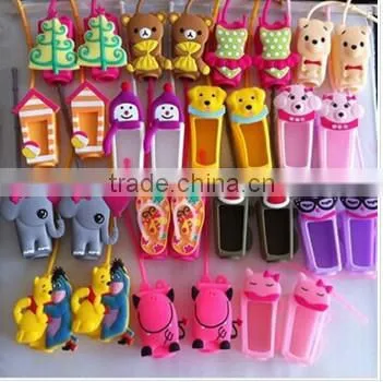 Customized Logo Silicone Coloring hand sanitizer pocket holder