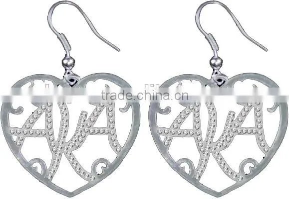 AKA Sorority greek letter heart neckalce Jewelry