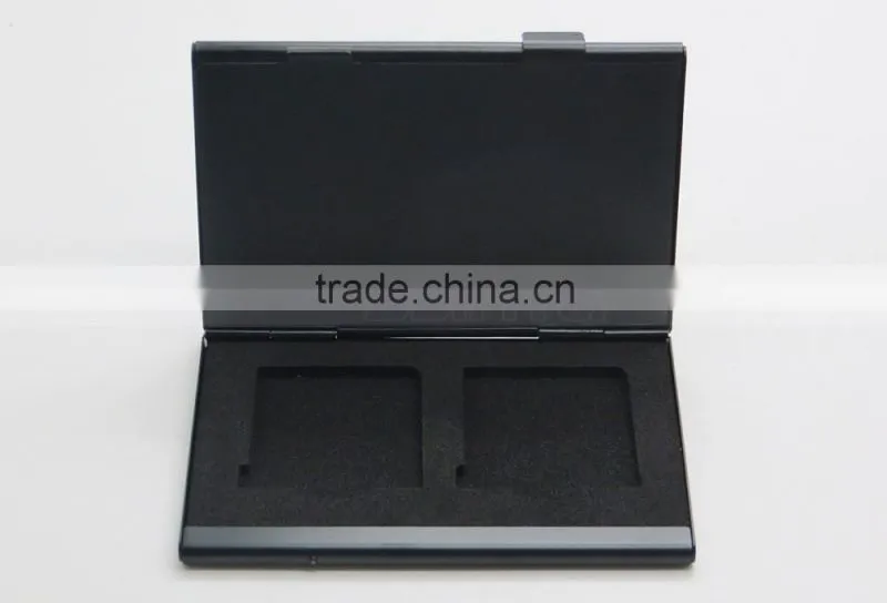 11 Slot Aluminium EVA Material Black 3DS Card Case for 2x 3DS 8x TF 1x SD Card