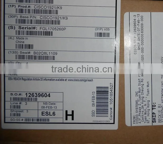 CISCO1921/K9 Cisco 1921 Integrated Services Router CISCO1921/K9