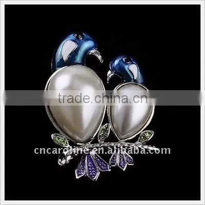 2012 New Design Vintage Diamond Bird Brooch