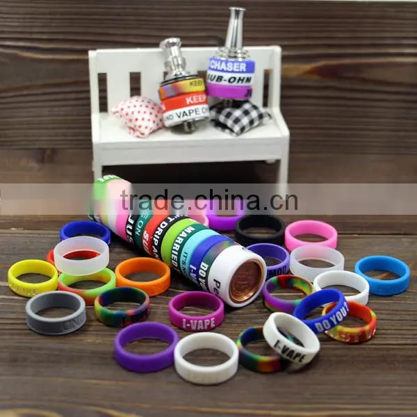 Customized box mod vaping band atomizer tank rba silicone band rubber mod body band silicone mod protector