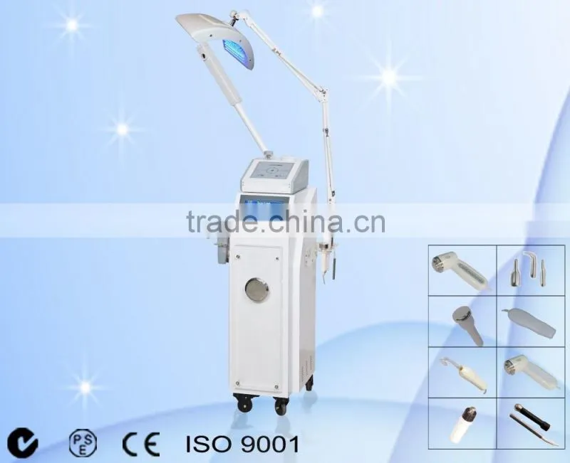 MF-9095 new 2016 10 in 1 professional multifunctional soften the skin & pull the skin salon facial machine with LED cold hammer