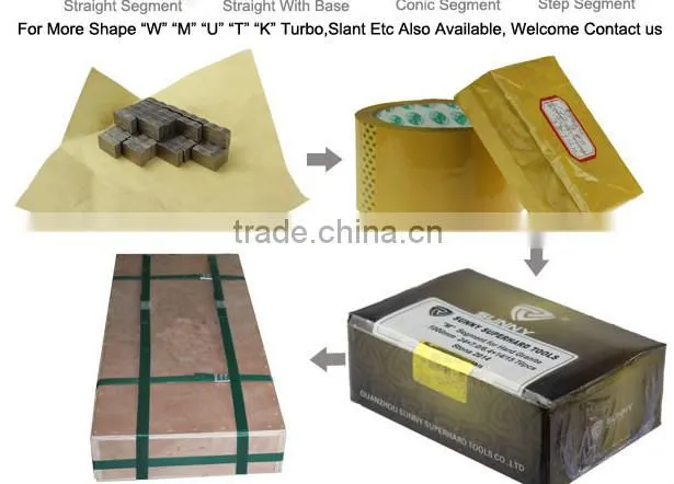 Diamond segment for cutting Granite Sandstone Lavastone Andesit Basalt Hot sell