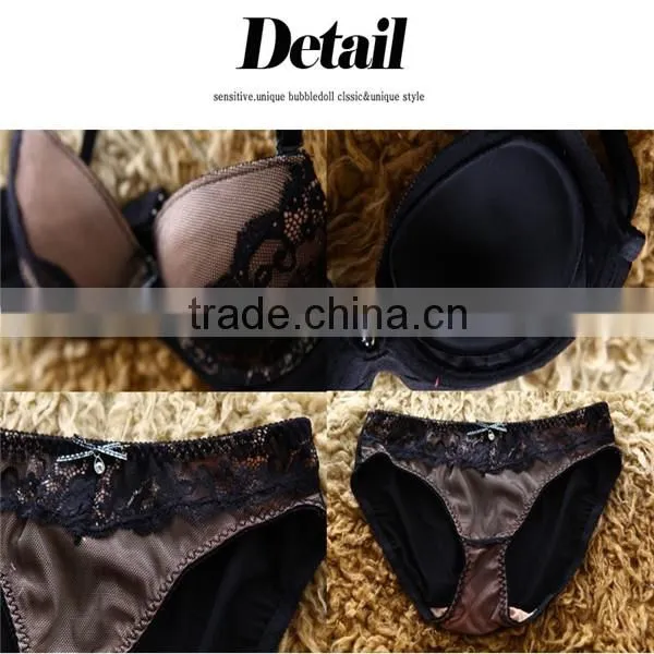 New Arrival hot selliing bra and panty young girls lingerie