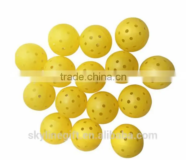 PP/PE/EVA plastic sports pickleball, team sports pickleball balls