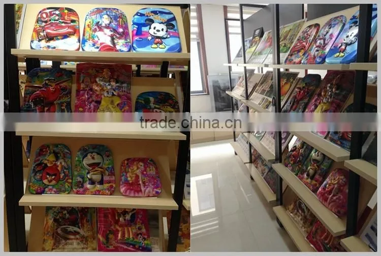New arrival luggage and school backpack 3D Lenticular eva rubber