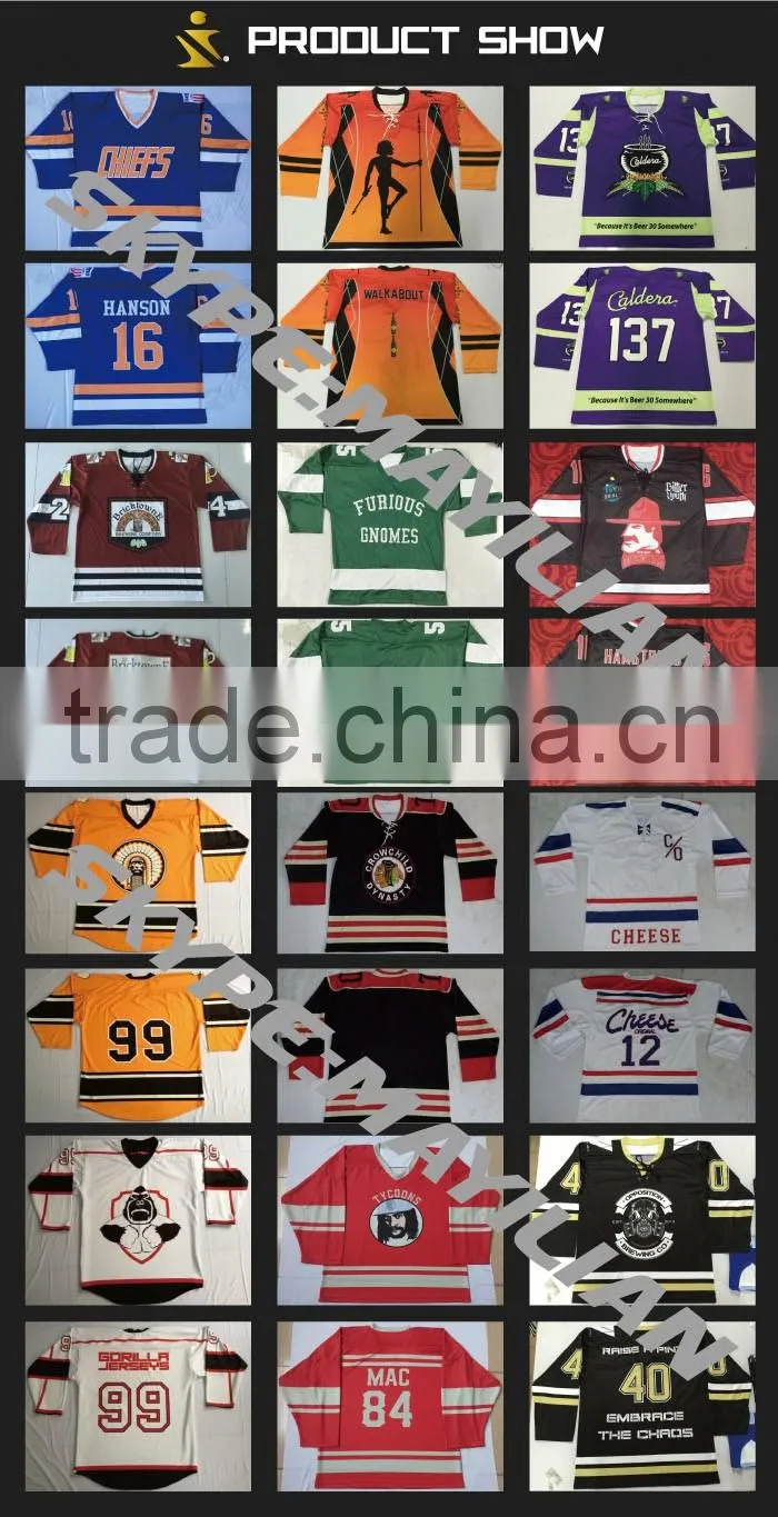 Custom practice sublimated camo hockey jersey Custom Made Embroidery Ice Hockey Jersey