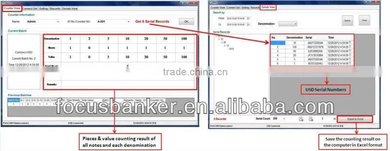 Two-pocket currency sorter/mix notes discriminator/fake note detector/cash counter/bill counting machine for Afghan afghani(AFN)