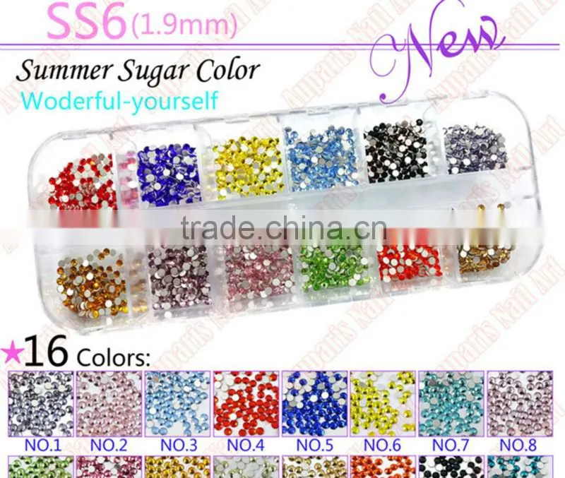 2.5mm V-BOTTOM Rhinestone Studs-for nail art, wholesale