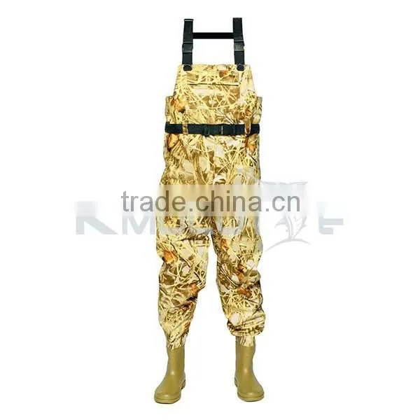 Kmucutie CHN-81206 nylon PVC fishing waders breathable waterproof fishing wader boots