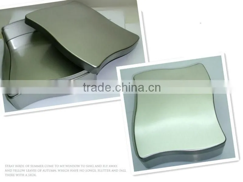 Irregular shape Chocolate Tin Box, Candy Tin ox, Food Grade Tinplate with CMYK Printing