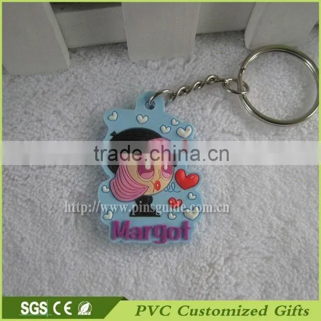 3d soft pvc wholesale custom keychains