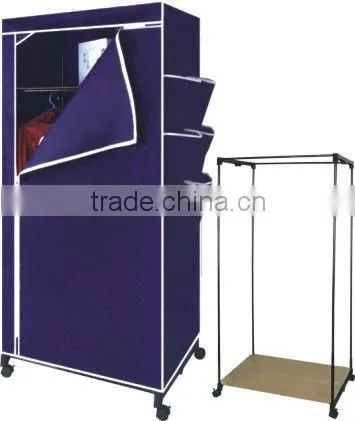 Metal Furniture Non-woven folding wardrobe/wardrobe designs /wardrobe closet