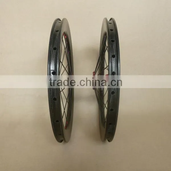 16inch 349 carbon wheels clincher 16'349 bmx wheels Front:20H Rear 28H
