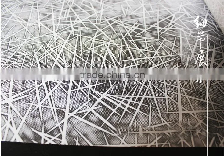 Stained privacy static cling glass 1.52x30m window film
