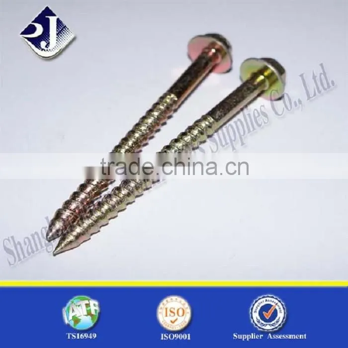 M8*75 yellow zinc torque 32MIN wood screw