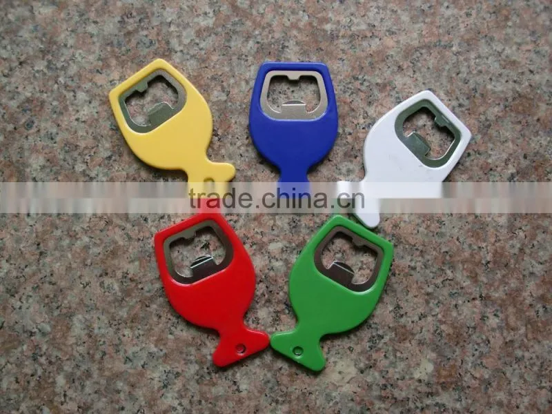 Amazon ebay hot selling customized stainless steel bear bottle opener for business gift