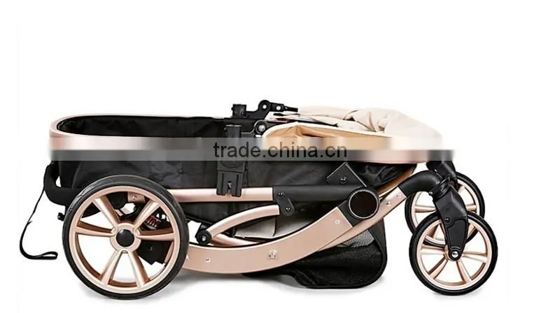 High lanscape with X type frame baby strollers,One key folding baby stroller