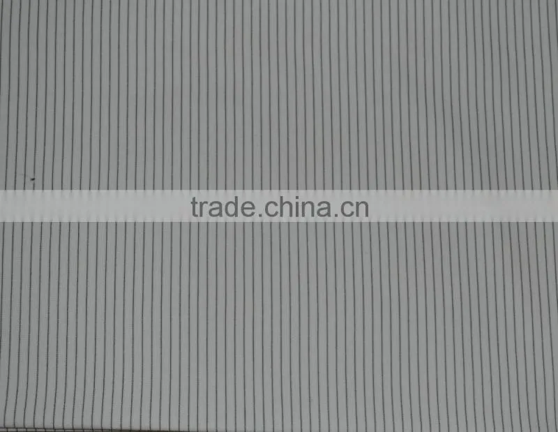 CVC cotton polyester interlock 32s 230 gsm Yarn dyed stripe fabric