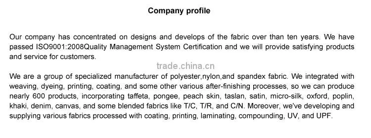 waterproof nylon taslon fabric