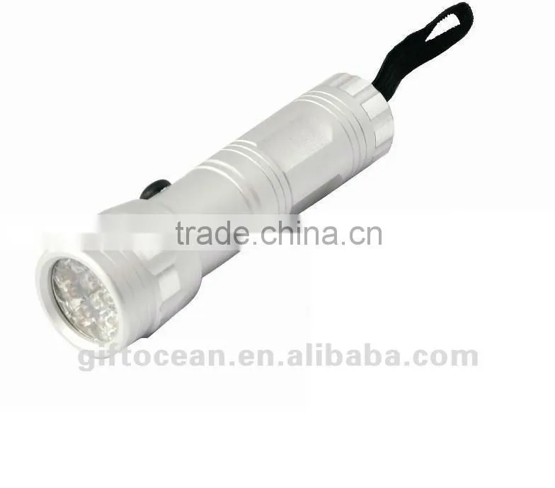 promotional 9 LED torch, LED gift torch light, alloy torch