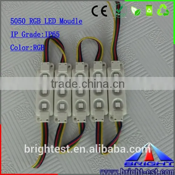 Stainless waterproof 4 SMD5050 led module with lens 130,Five years Manufactory.