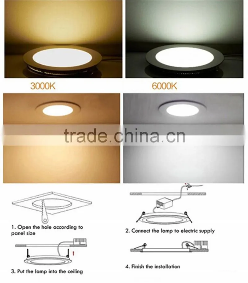 led flat panel displays solar panel led light round panels