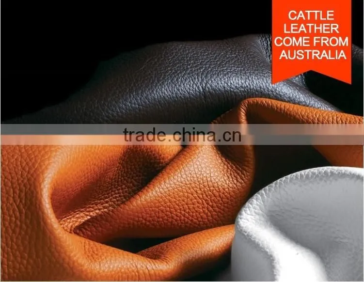 Round genuine italy leather corner office sofas HYZ69