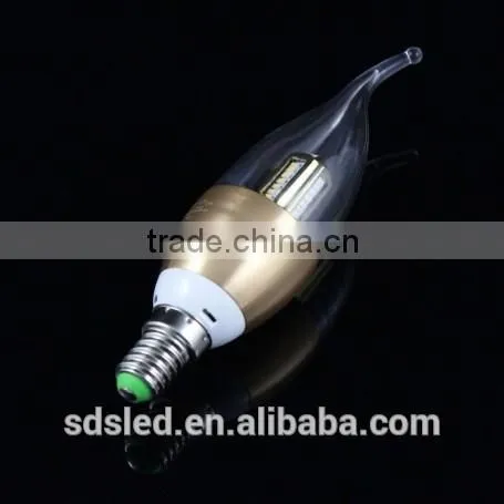 LED Candle bulb 4w E14 led candle light 3014SMD Warm White LED candle bulb light