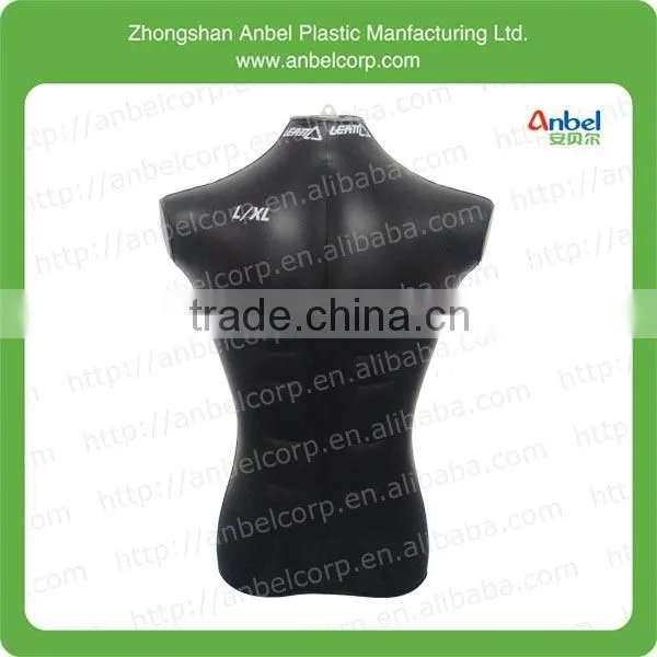 PVC upper body plastic torso inflatable woman dummy for clothes display