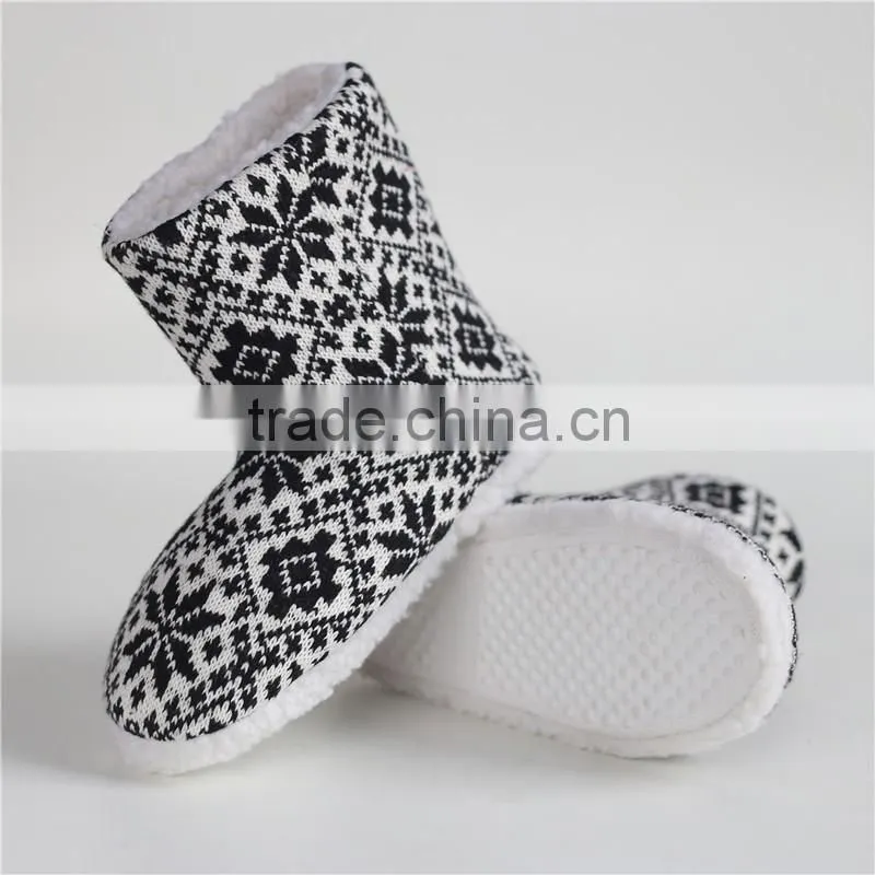 Women knit boots for indoor