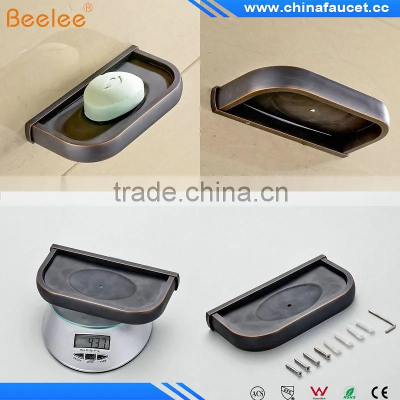 Oil Rubbed Bronze Bathroom Wall Mounted Black Brass Material Soap Dishes Soap Holder