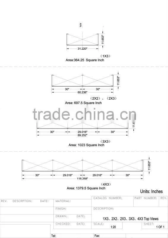 easy fold flat and curved fabric frame display