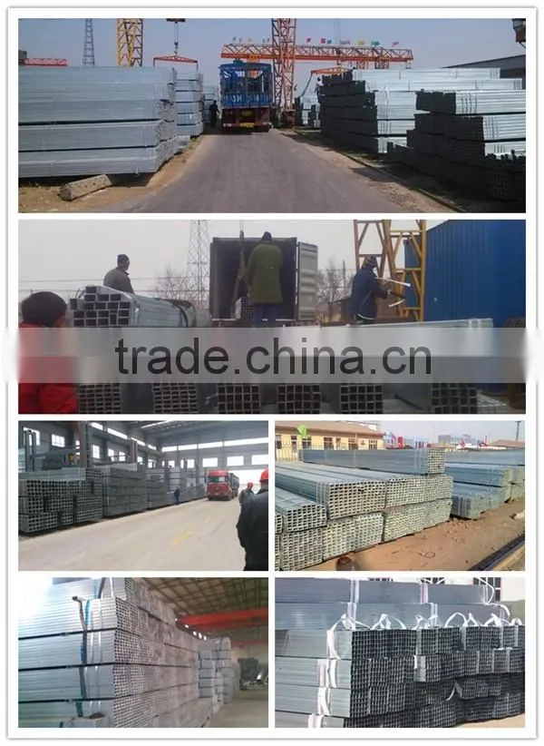 zinc plated rectangular steel pipe