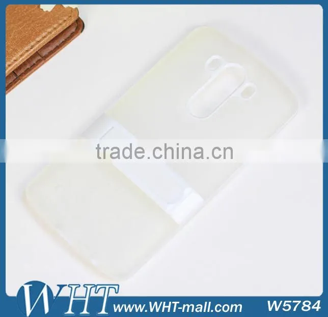Double Color Design Hybrid Case for LG G3 TPU Cover+ PC Kickstand